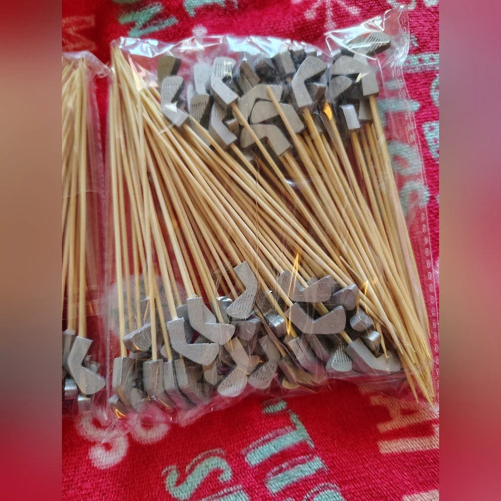Silver golf club Cocktail Picks